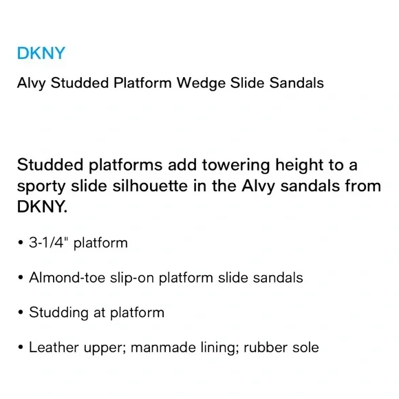 DKNY Alvy Platform Wedge Sandal - Picture 8 of 9